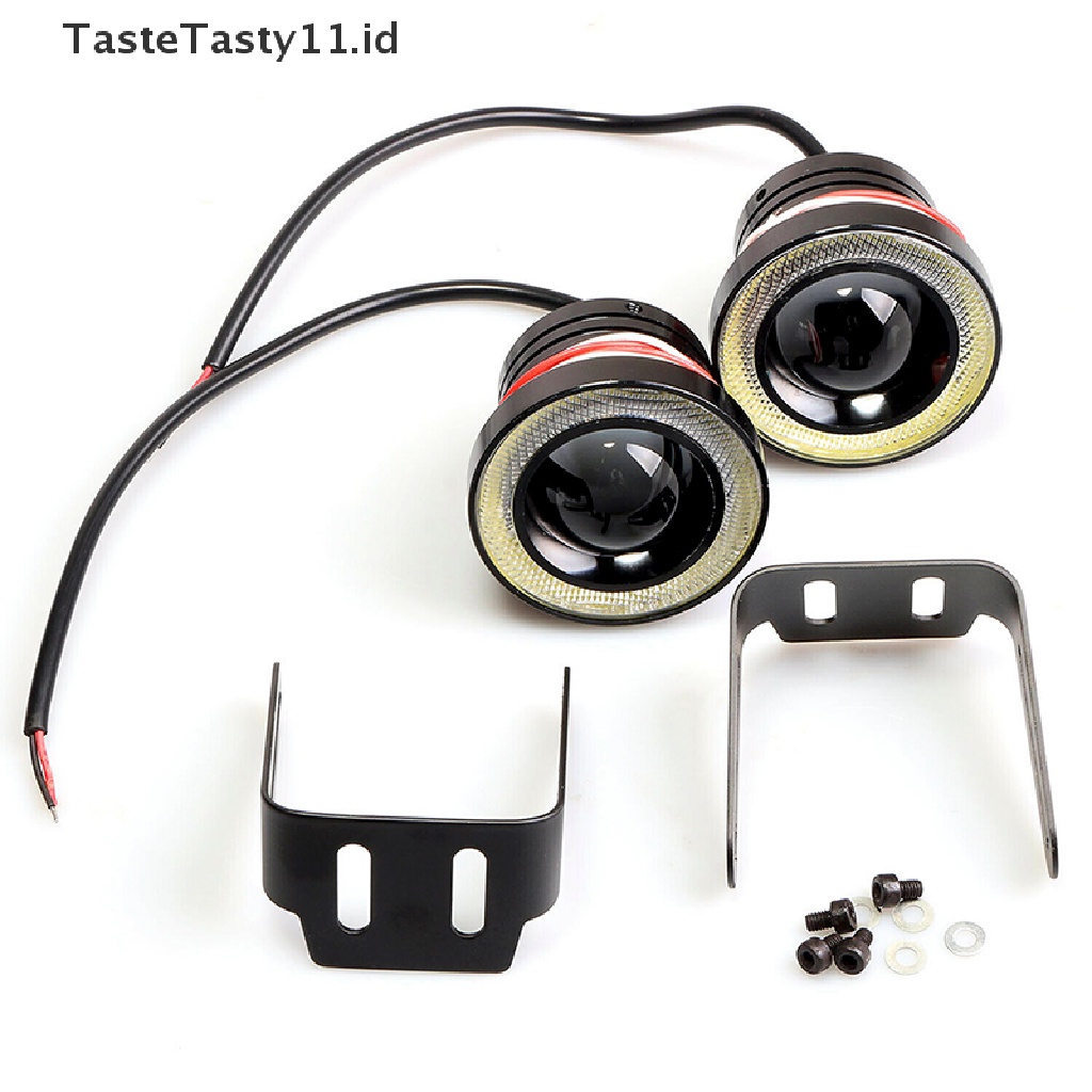 (Tastetasty) Lampu Led Cob 2.5 &quot;15W Angel Eyes Warna Putih Untuk Drl / Fog Lamp Mobil