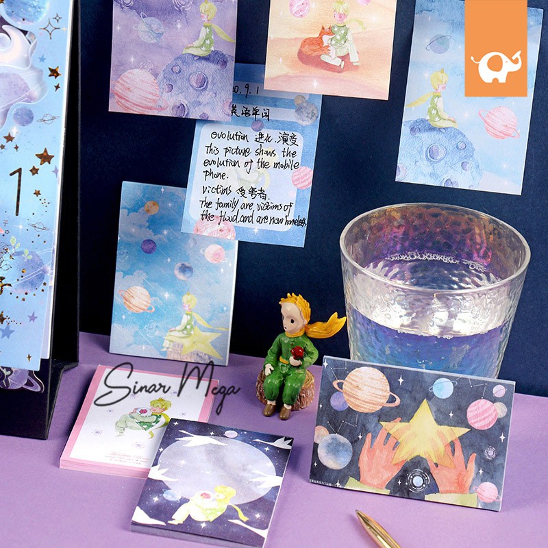 

Little Prince in the Sky Sticky Notes Set / Memo Tempel Notes Catatan Kecil Lucu Unik Murah