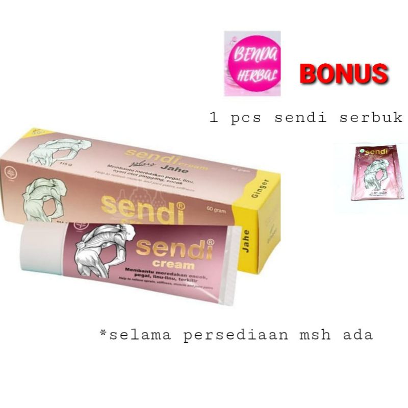 sendi cream jahe 60 gram