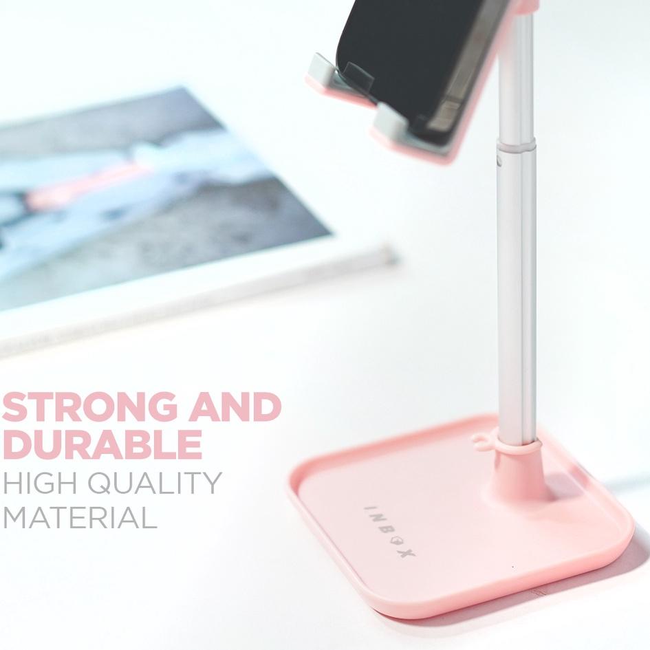 Super Jaminan Gadget Stand Holder | Phone Stand Holder | Stand Hp Meja | Holder Stand Inbox Holdy - Pink Edition