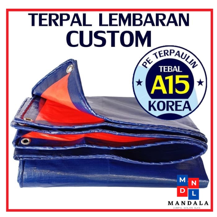 TERPAL LEM,BARAN CUSTOM A15 Korea Import Terpal Plastik/Terpal Tenda/Kolam Bulet/Kolam Kotak/Terpal 