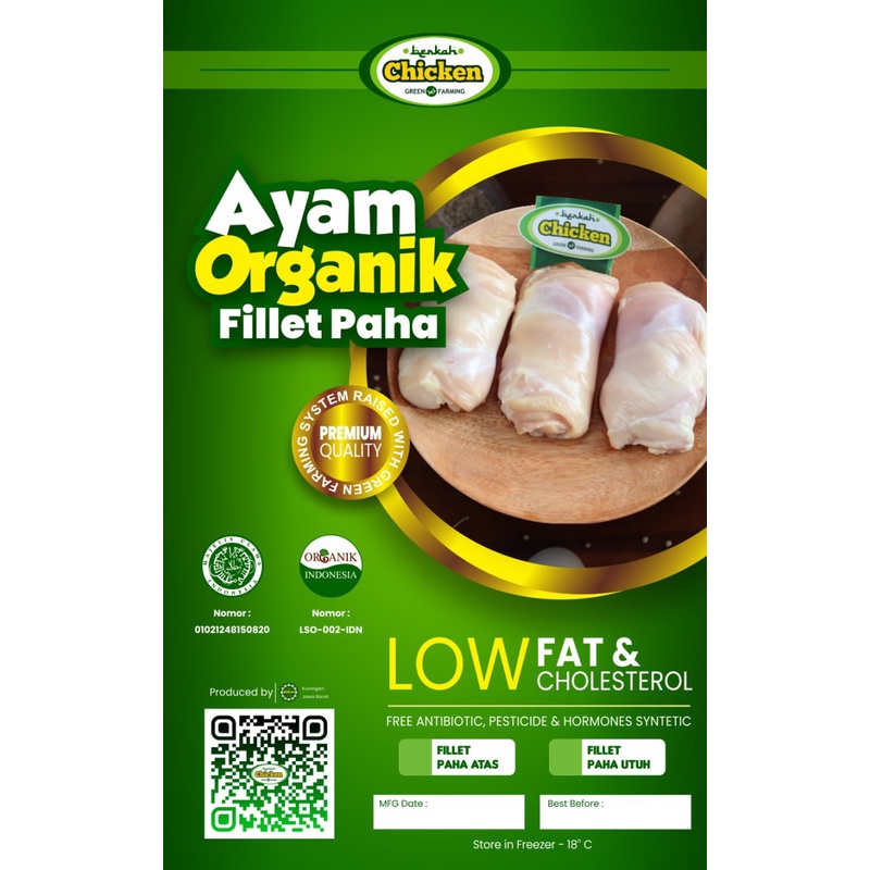 

Fillet Paha Ayam Organik BERKAH CHICKEN ORGANIK Ayam Herbal / Ayam Probiotik