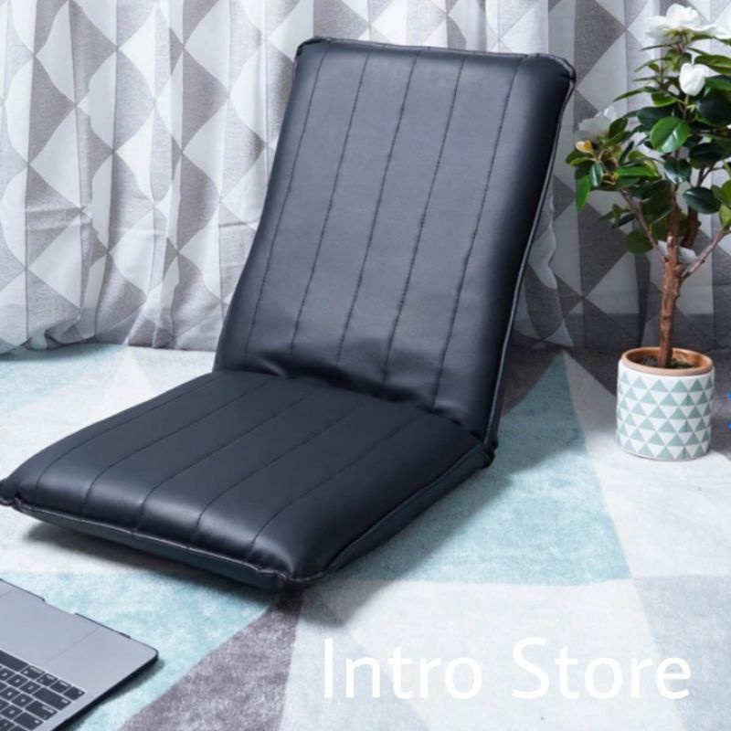 Kursi Lipat Lantai Soleil/Kursi Lesehan/Kursi Santai/Kursi Malas Soleil - Hitam