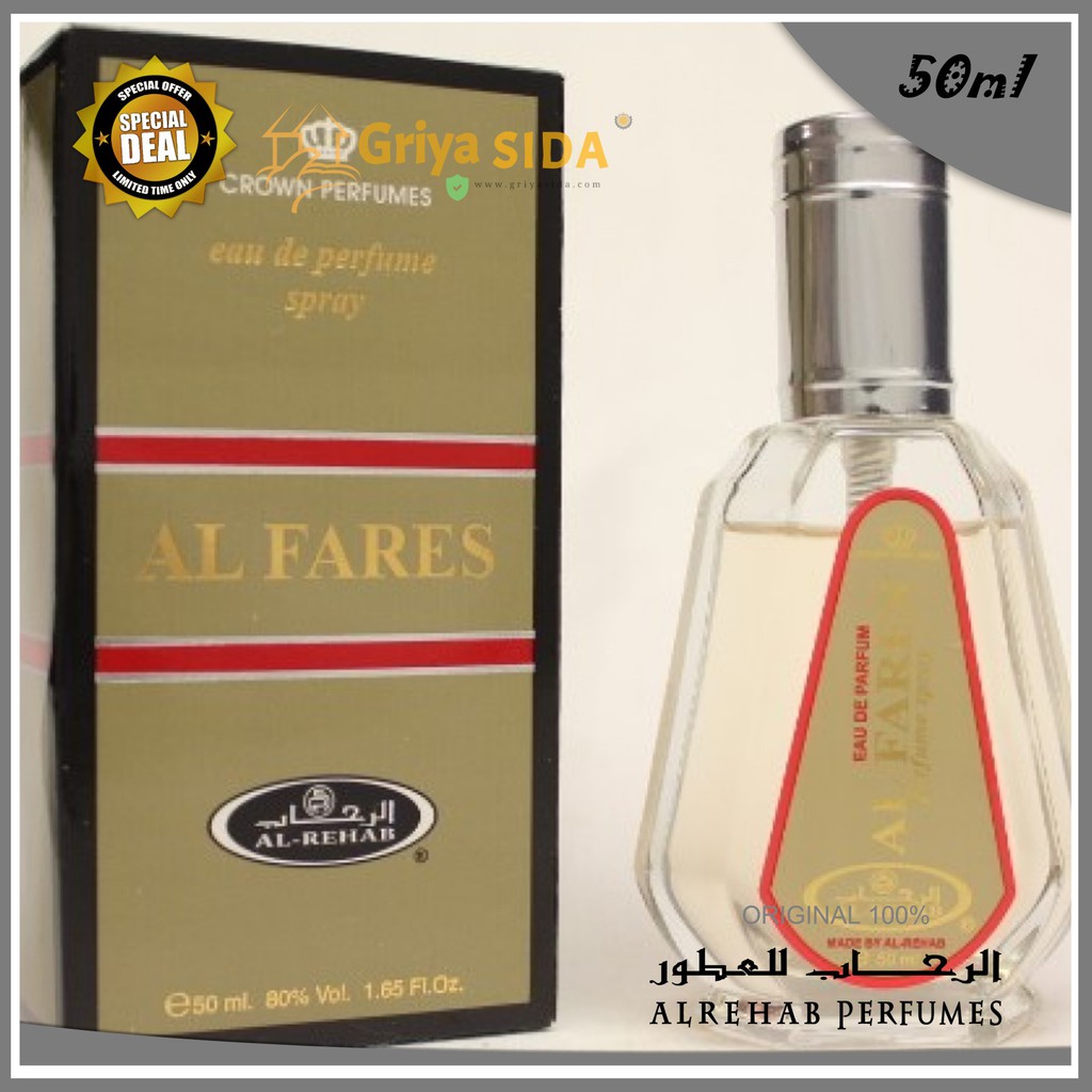 Parfum al rehab al fares 50ml original minyak wangi alrehab spray alfares PROMO!