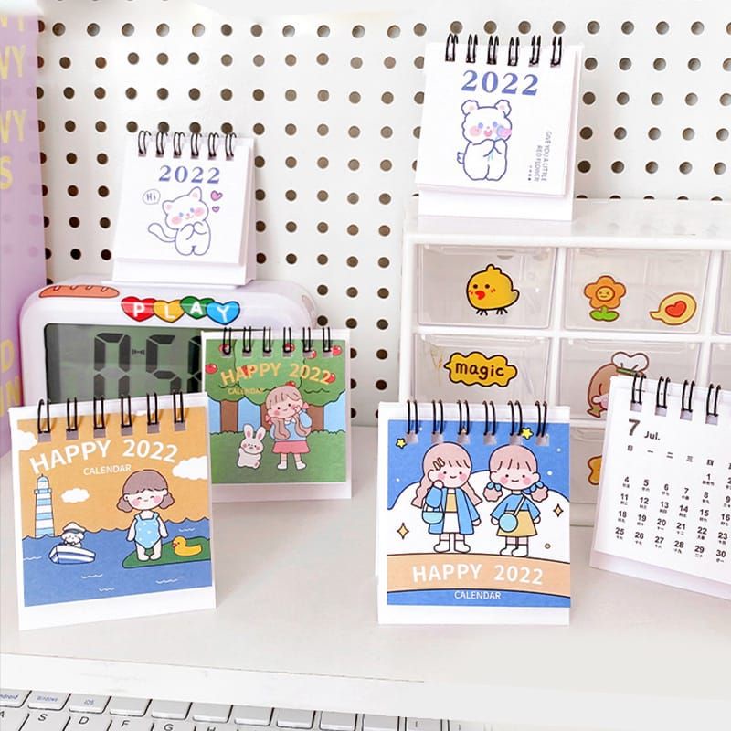 Kalender Meja Mini 2022 Kalender Mini Aesthetic Kalender Meja Lucu Korea
