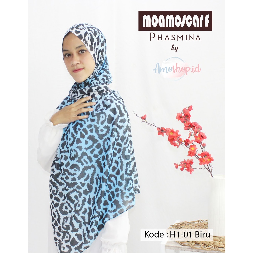 Hijab Pashmina Leopard | Jilbab Murah Motif Macan | Voal Premium Scarf
