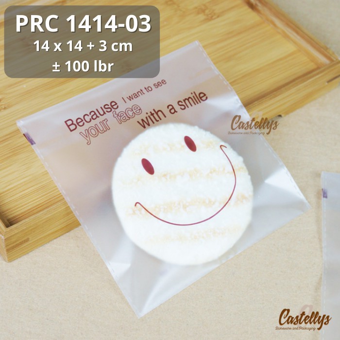 

Plastik Roti Perekat Serbaguna Doff PRC 1414-03 Roti Manis Tawar Donat Bolu Potong Kue Roll Cake