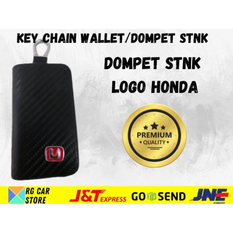 DOMPET STNK/KEY CHAIN WALLET MOTIF CARBON BERKUALITAS TINGGI