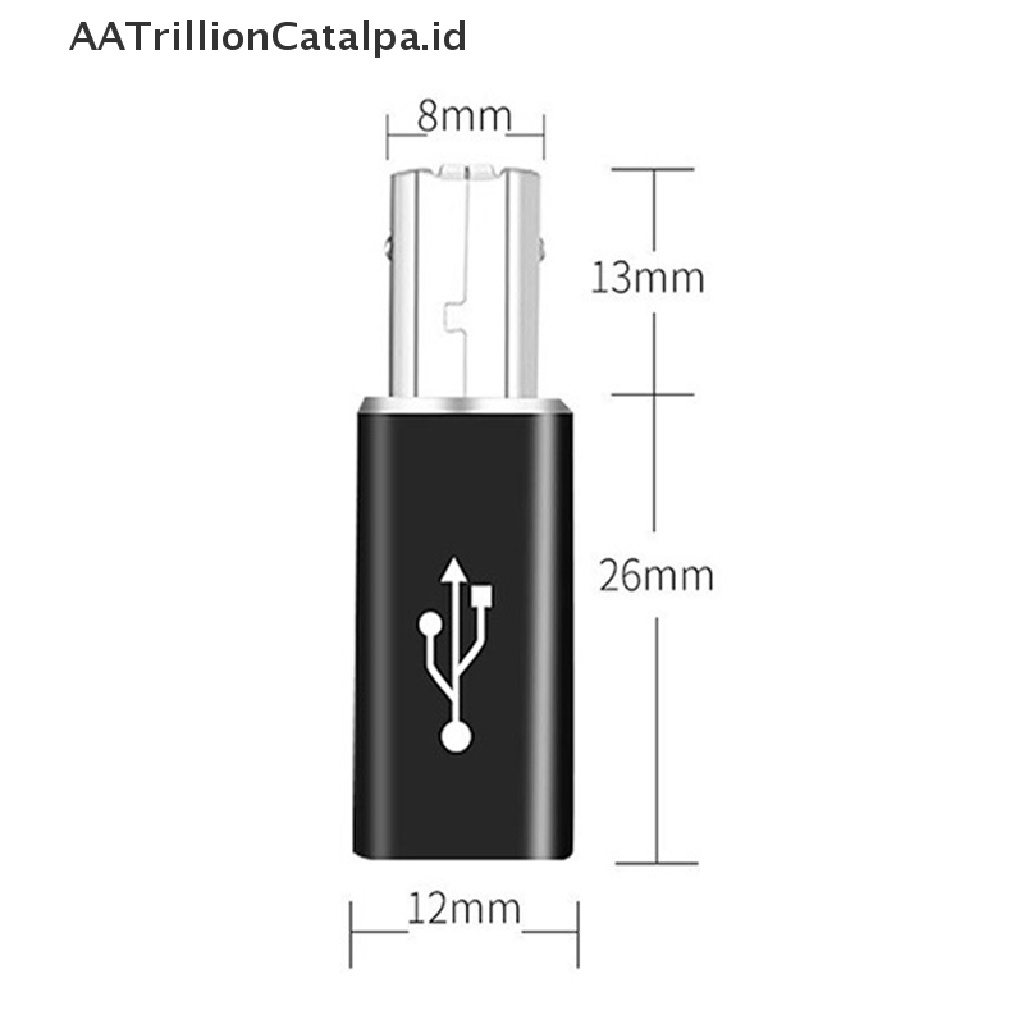 Aatrillioncatalpa Adapter Scanner Printer USB Tipe C Female Ke B Male Untuk Keyboard MIDI