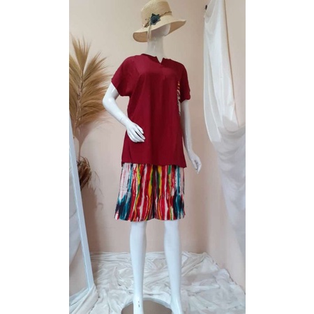 PAJAMAS CELANA PENDEK BUSUI / SET DORI