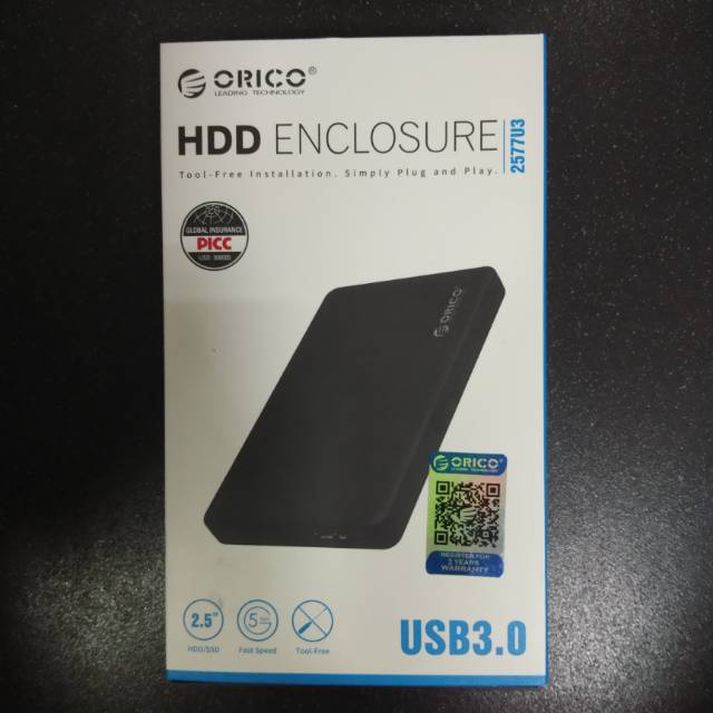 Orico 2577U3 Casing External HDD &amp; SSD 2.5inch USB3.0 Enclosure