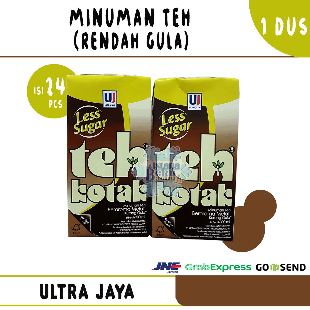 

Teh Kotak Jasmine Less Sugar 300ml (1 Dus = 24 Pcs)