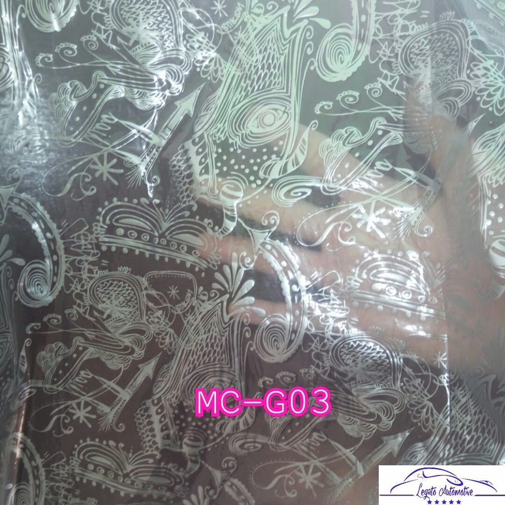MC-G03 Film Water Printing WTP Hydrographics Carbon Celup Transparan Motif Grafiti Batik Bagus