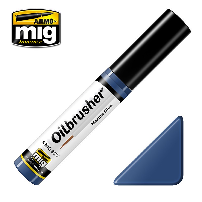 

AMIG3527 : MARINE BLUE - Oilbrusher Ammo Mig