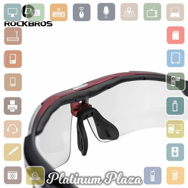 Rockbros Kacamata Sepeda Polarized dengan 5 Lensa Myopia - 0089 - Black`L3YYC3-