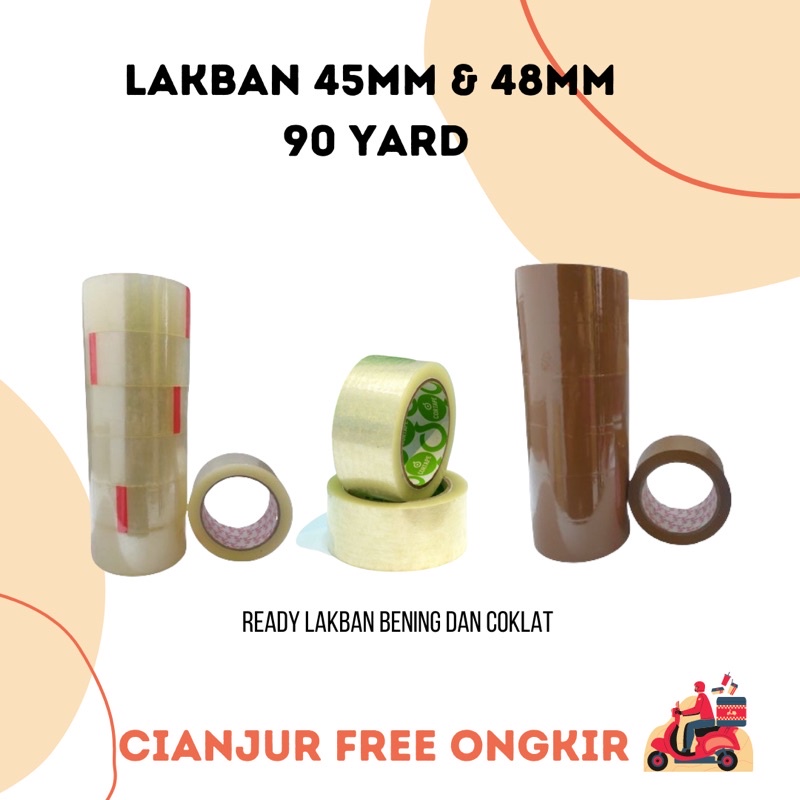 

bubblewrap_cianjur - LAKBAN PACKING BENING DAN COKLAT 48mm x 90 yard dan 45mm x 90 yard