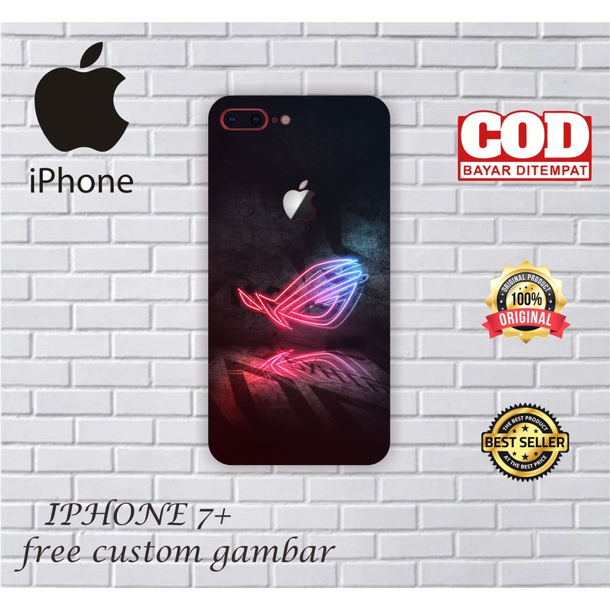 GARSKIN/STICKER HANDPHONE IPHONE 7+ CUSTOM