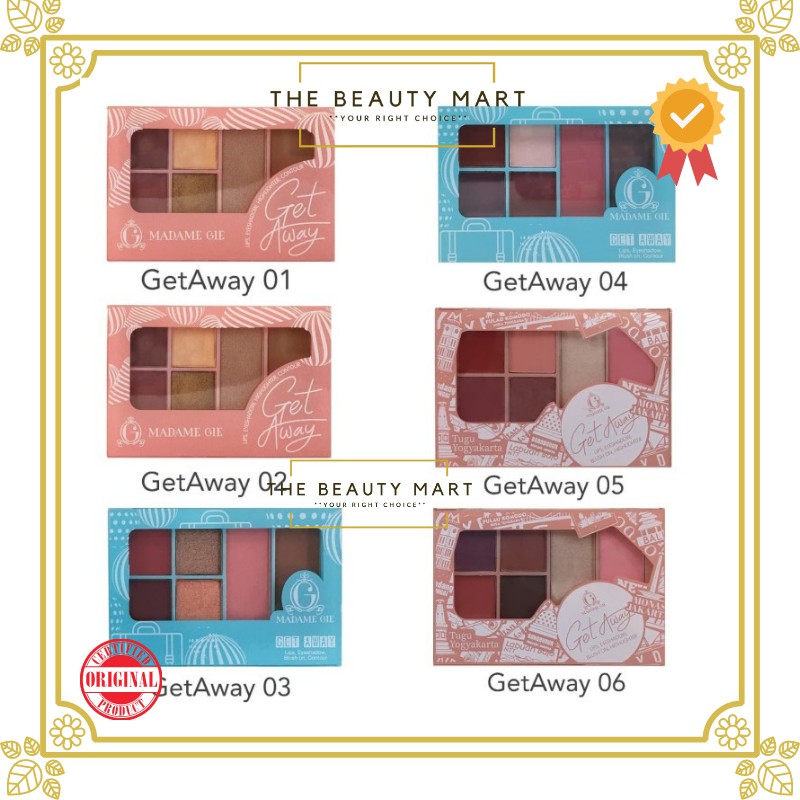 Madame Gie Getaway Make Up Kit - MakeUp Face Pallete