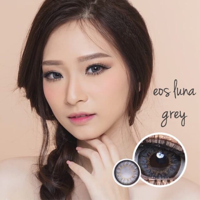 SOFTLENS FUZZY EOS LUNA GRAY 14.5 MM NORMAL S.D -8.00