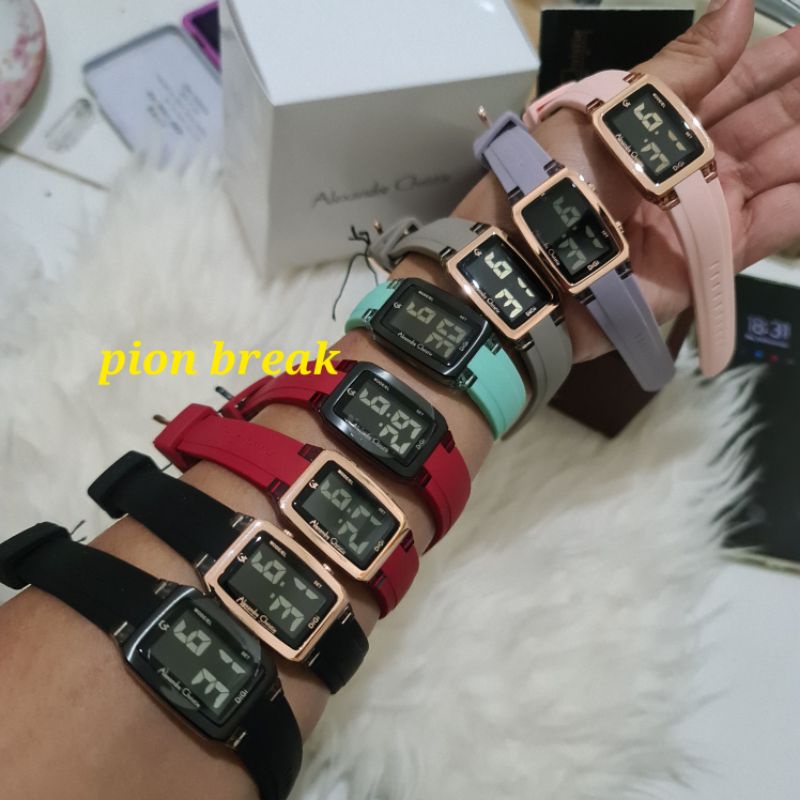 JAM TANGAN KARET DIGITAL ALEXANDRE CHRISTIE AC9346 | AC 9346 RUBBER ORI