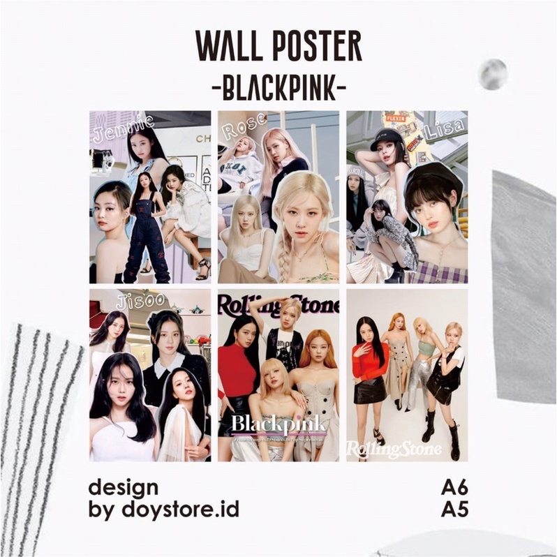 [BACA DESKRIPSI] Wall Poster Aesthetic Blackpink | Poster dinding Blackpink