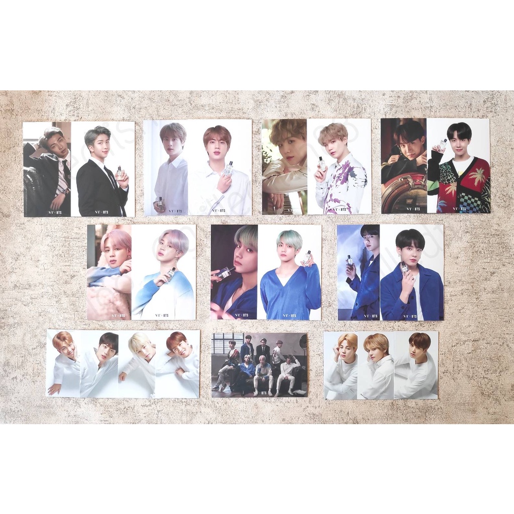 [CEK VARIASI] BTS x VT Cosmetics Photocard Postcard PC Poca L’Atelier Subtils Perfume RM JIN SUGA J-