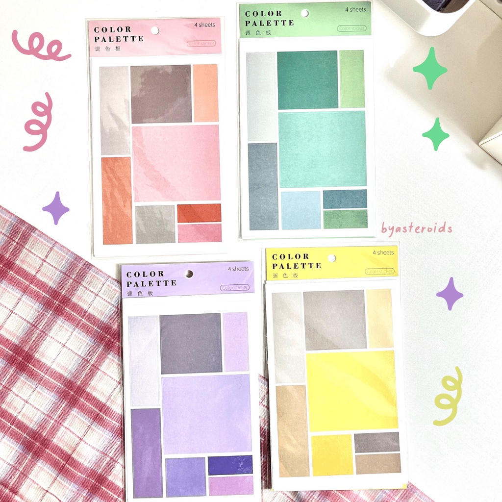 

Color Palette Sticker Set Binder Journal Planner Scrapbook Decoration - byasteroids