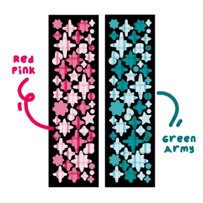 

2 Sheets Laser Bling Ribbon Scrapbook Stickers Confetti Decoration