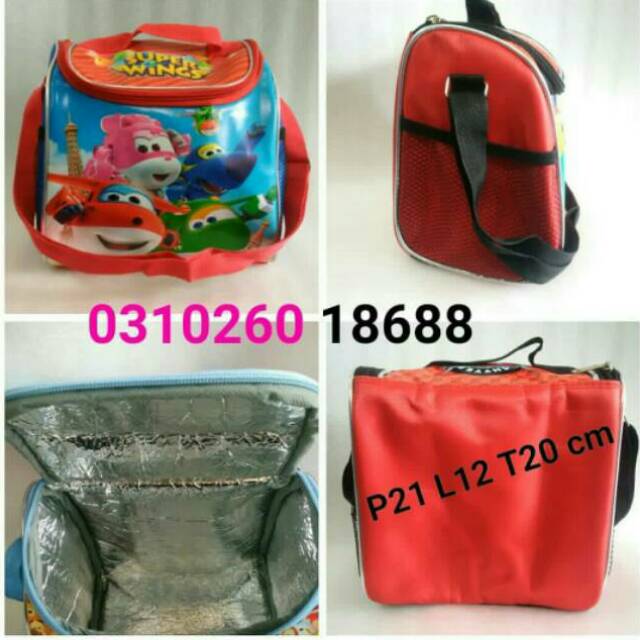Tas bekal tempat makan anak laki-laki karakter