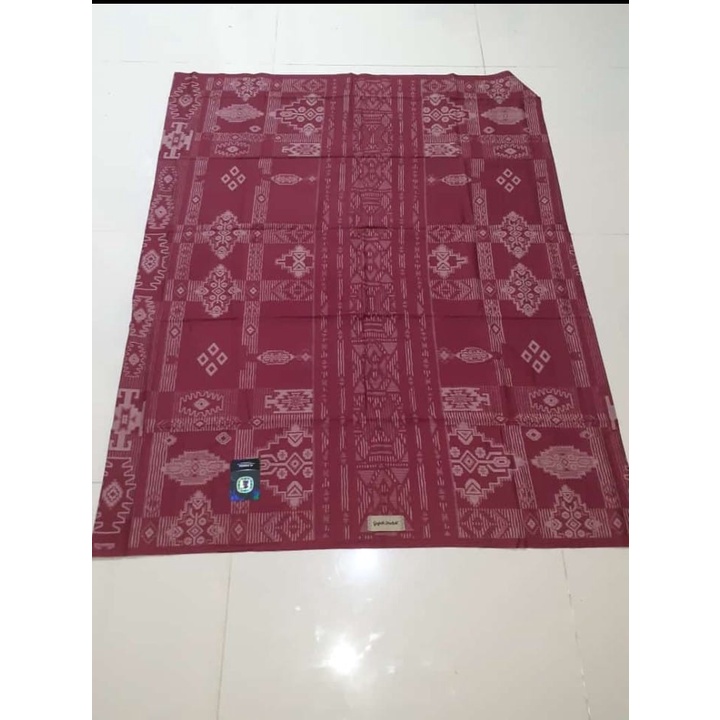 Sarung Gajah Duduk Asia Kembang - Kain  SarungTenun Dewasa Pria  Ukuran P=120 L= 100 Gajah Duduk