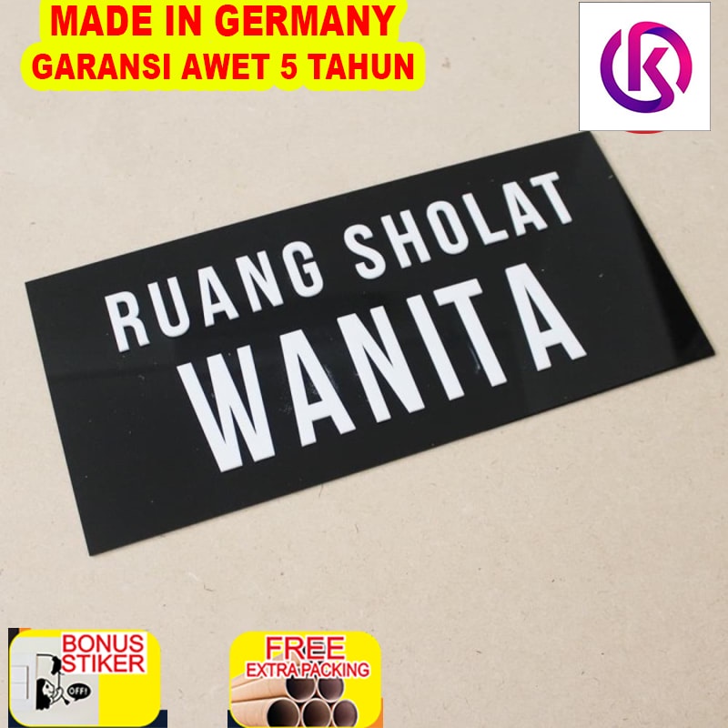 

Grosir Sign Acrylic Ruang Sholat Wanita | Acrylic Timbul Signage