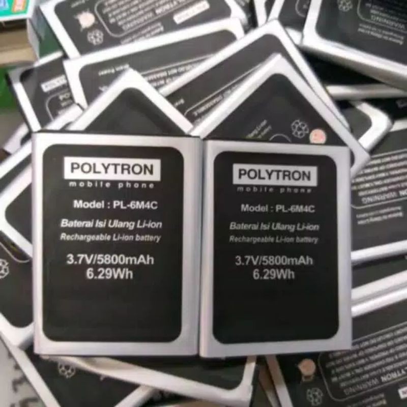 Batre Baterai Hp Polytron R2 Rocket R2406 Rocket R3 PL-6M4C PL604 Original