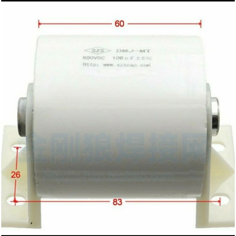 Kapasitor Mesin Las CBB16 100uf 800vdc