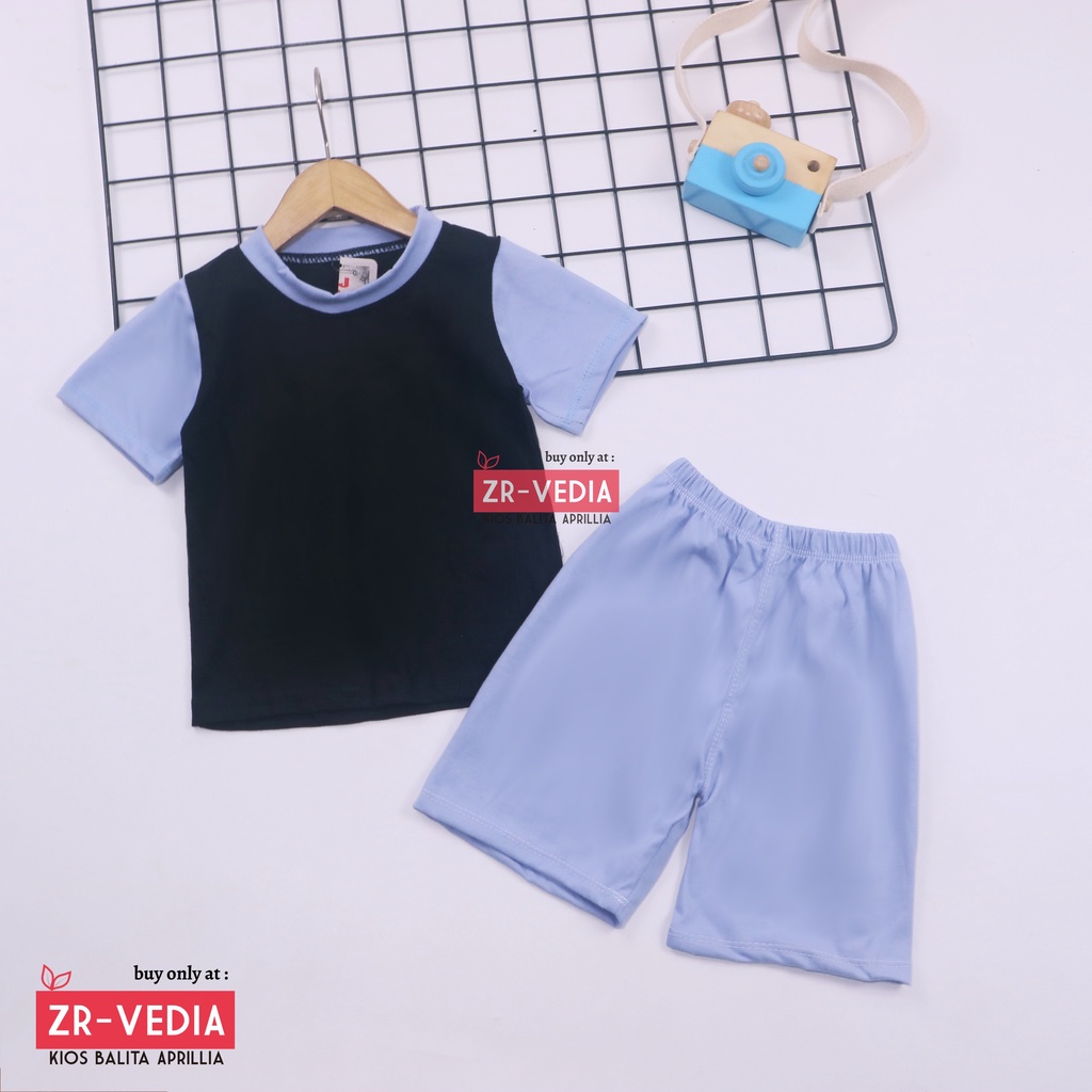 Set Bubu Bayi 6-18 Bulan / Setelan Baby Lengan Celana Pendek Import Baju Piyama Anak Laki Perempuan