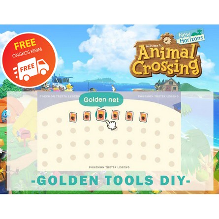 Golden Tools DIY Lengkap BELLS NMT Animal Crossing