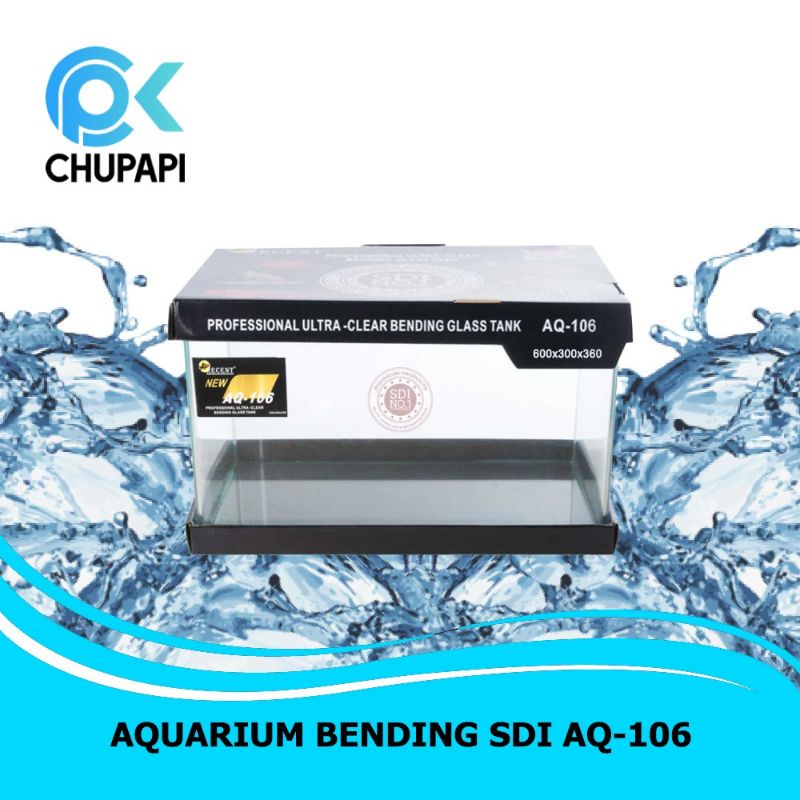Aquarium Aquascape Akuarium kaca Bending Glass Tank RECENT AQ 106