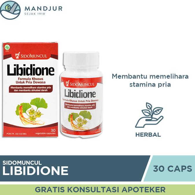 

TERLARIS Sido Muncul Libidione 30 Kapsul - Herbal Stamina Pria /OBAT HERBAL ASAM URAT/OBAT HERBAL PELANGSING/OBAT HERBAL KOLESTEROL/OBAT HERBAL DIABETES