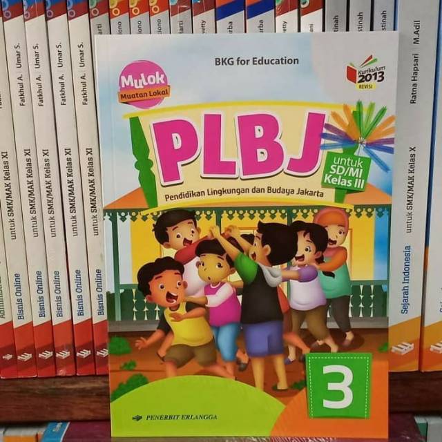 Buku PLBJ kelas 3 revisi K13N Erlangga