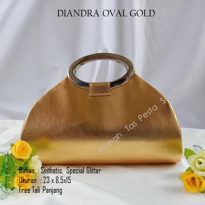 Tas Seserahan,Tas Souvenir,Tas Home Made ,DIANDRA OVAL GOLD