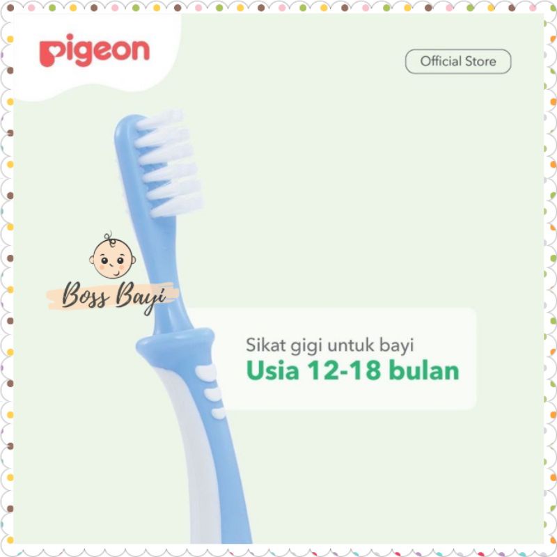 PIGEON - Training Toothbrush / Sikat Gigi Bayi Anak Lesson 1/2/3