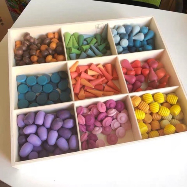 

montessori wooden loose parts - grapat alike Limited