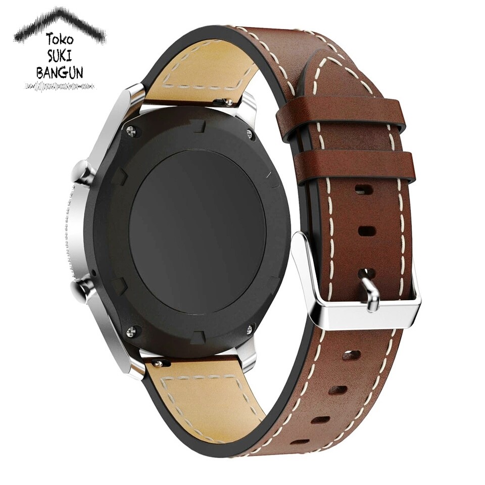 TALI JAM 22mm QUICK RELEASE Kulit Leather Stitch Watch Band Strap