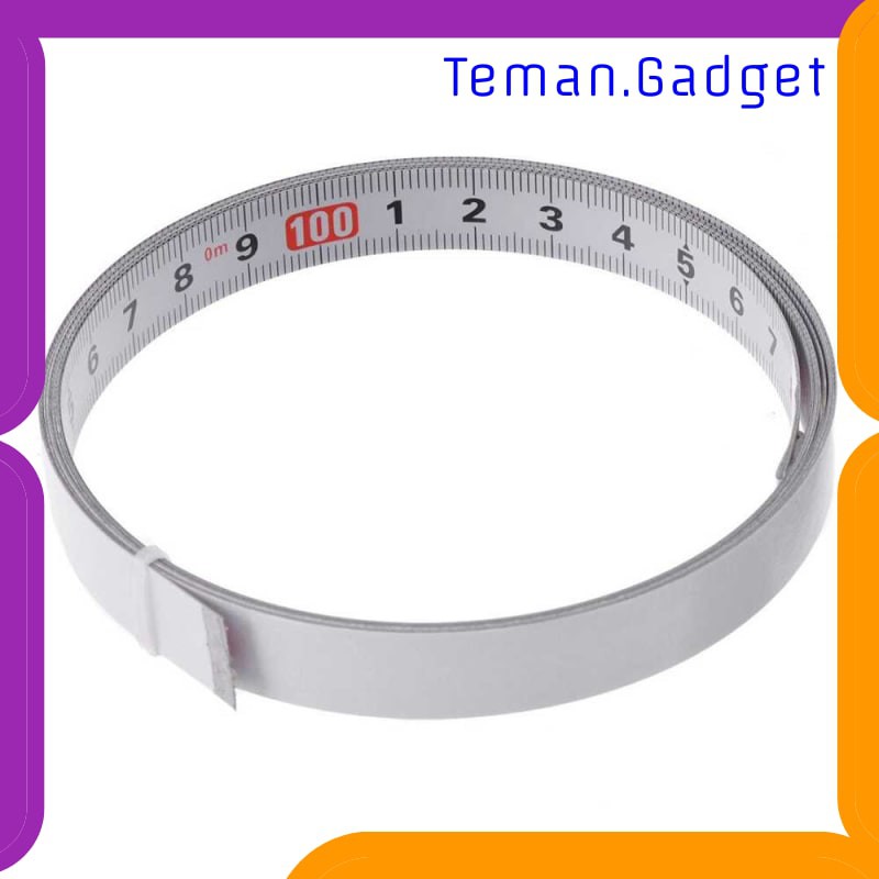 TG-DE180 Mayitr Meteran Adhesive Scale Bar Steel Ruler 2 Meter - M00