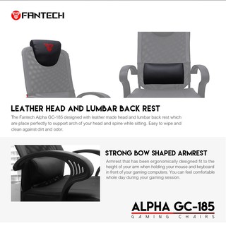  Fantech  Alpha GC  185  Gaming  Chair Kursi  Gaming  Shopee 