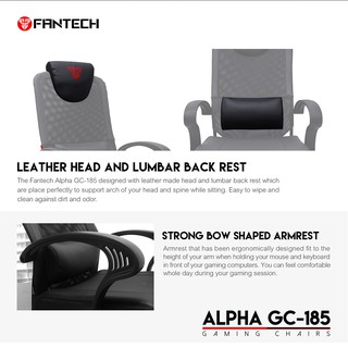  Fantech  Alpha GC 185 Gaming  Chair Kursi  Gaming  Shopee 