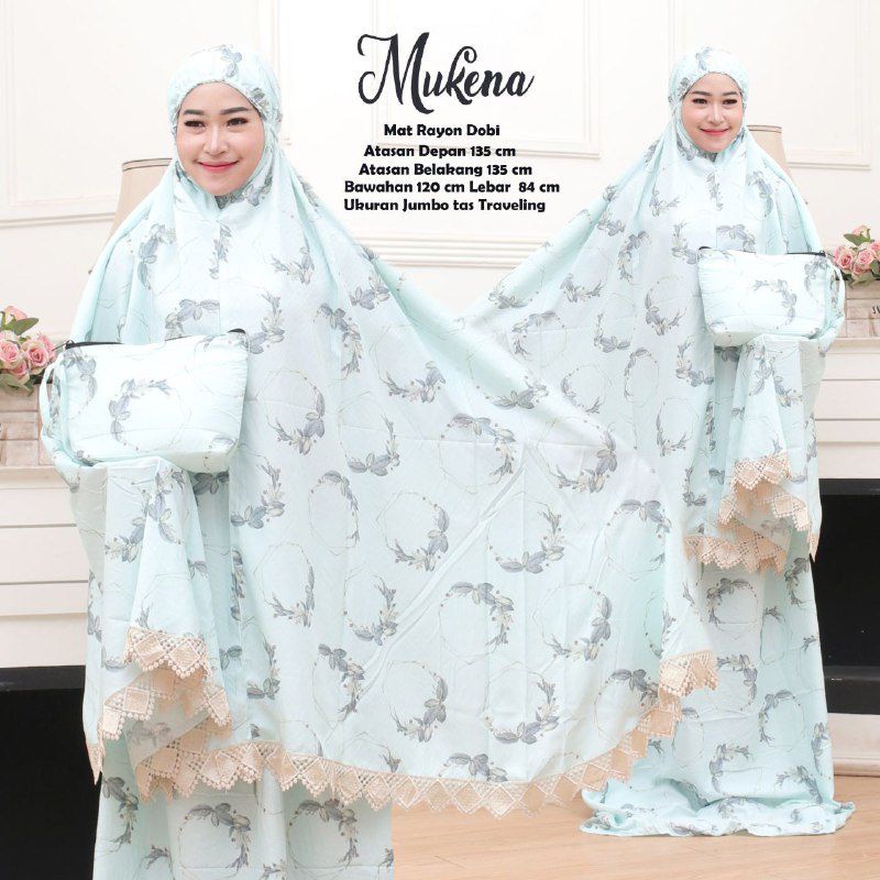 Mukena rayon doby premium/ mukena batik doby/ mukena doby premium