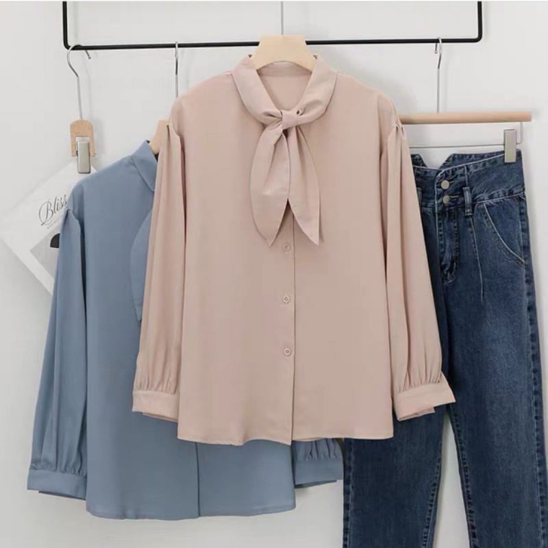 Joyko Blouse  Big Size Ukuran Size S M L XL 2XL 3XL 4XL XXL XXXL  XXXXL 2L 3L 4L 5L  Atasan Blouse Wanita Jumbo Atasan Big Size Kemeja Kerja Korea Over Size