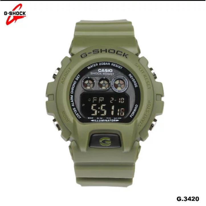 JAM TANGAN PRIA G-SHOCK CASIO 3420 DW 6900 DIGITAL  / JAM TANGAN ANTI AIR