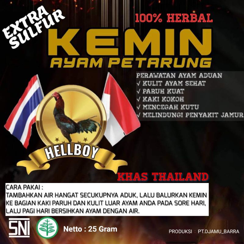 KEMIN AYAM BANGKOK PETARUNG /LAGA