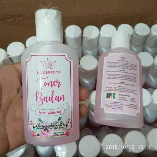 TONER BADAN SHCOSMETICS-TONER WHITENING BADAN PEMUTIH BPOM